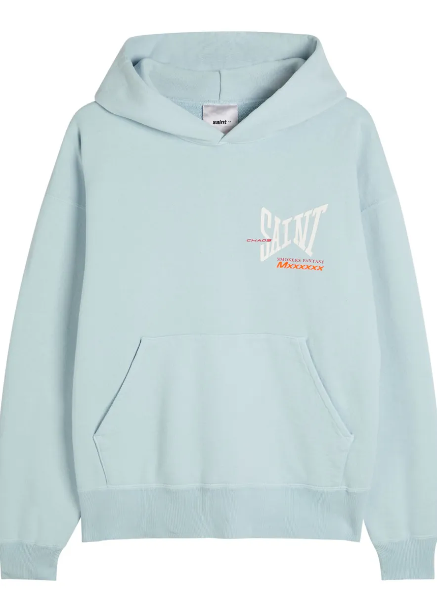 Hooded logo-print cotton sweatshirt
