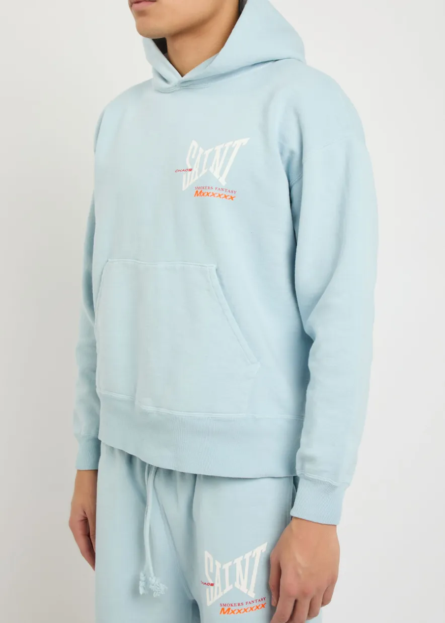 Hooded logo-print cotton sweatshirt