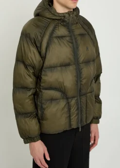 Hooded nylon jacket