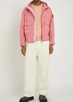 Hooded poplin jacket