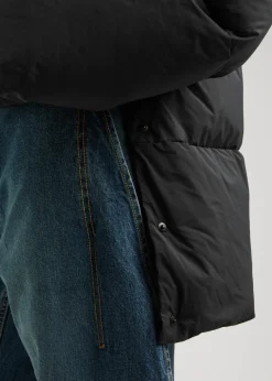 Hooded quilted shell jacket