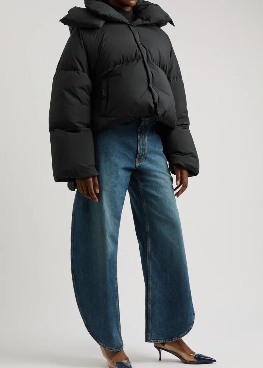 Hooded quilted shell jacket