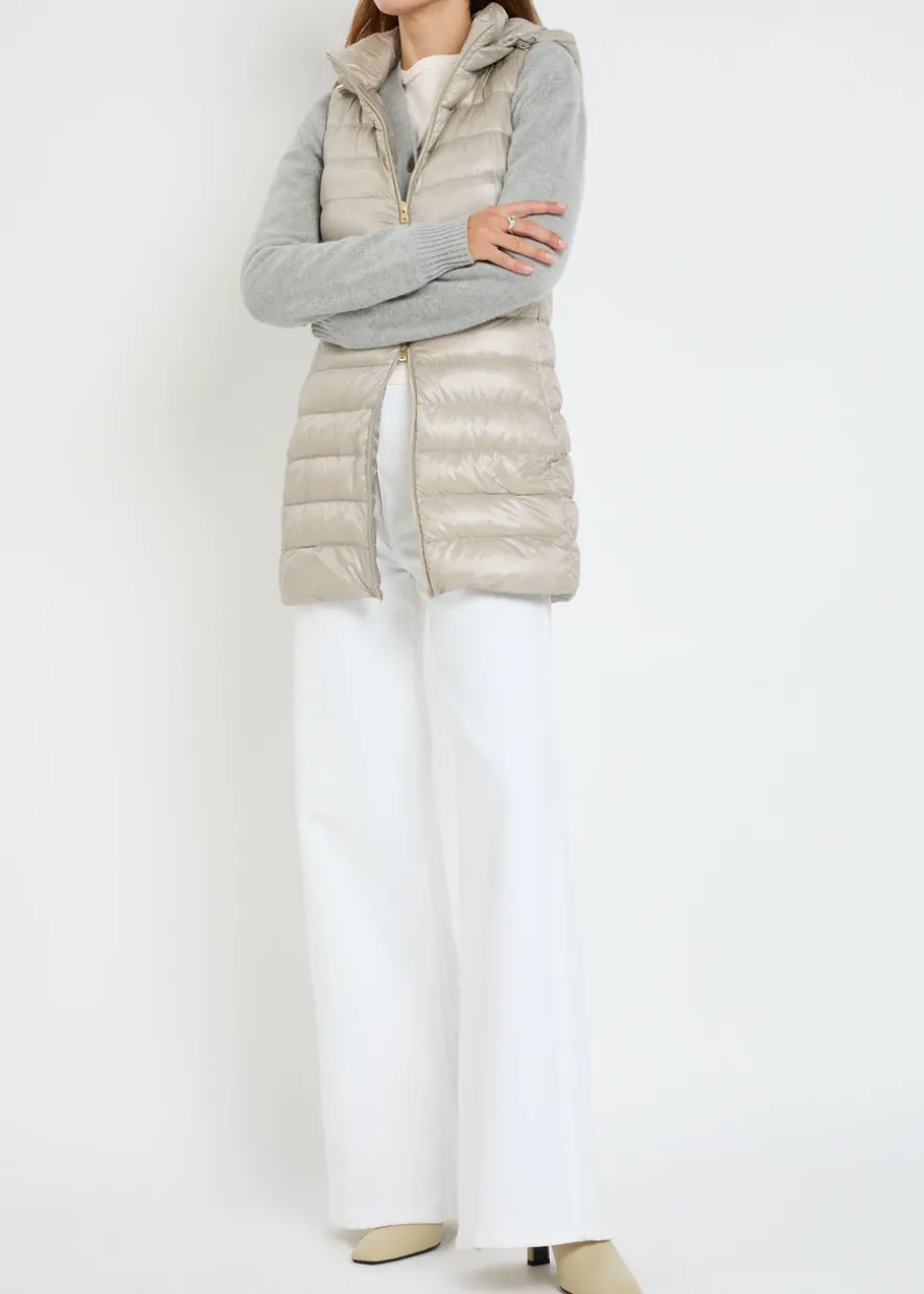 Hooded shell gilet