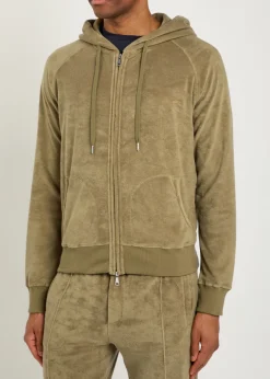 Hooded terry jumper