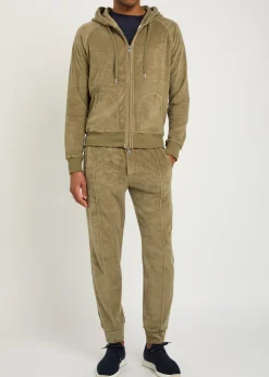 Hooded terry jumper