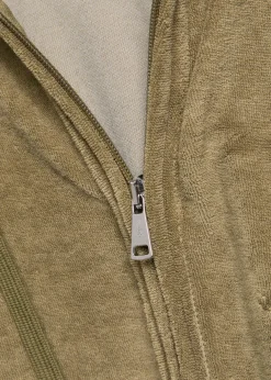 Hooded terry jumper