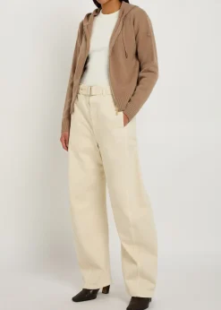 Hooded wool and cashmere-blend cardigan
