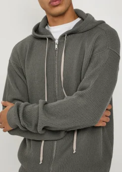 Hooded wool jumper