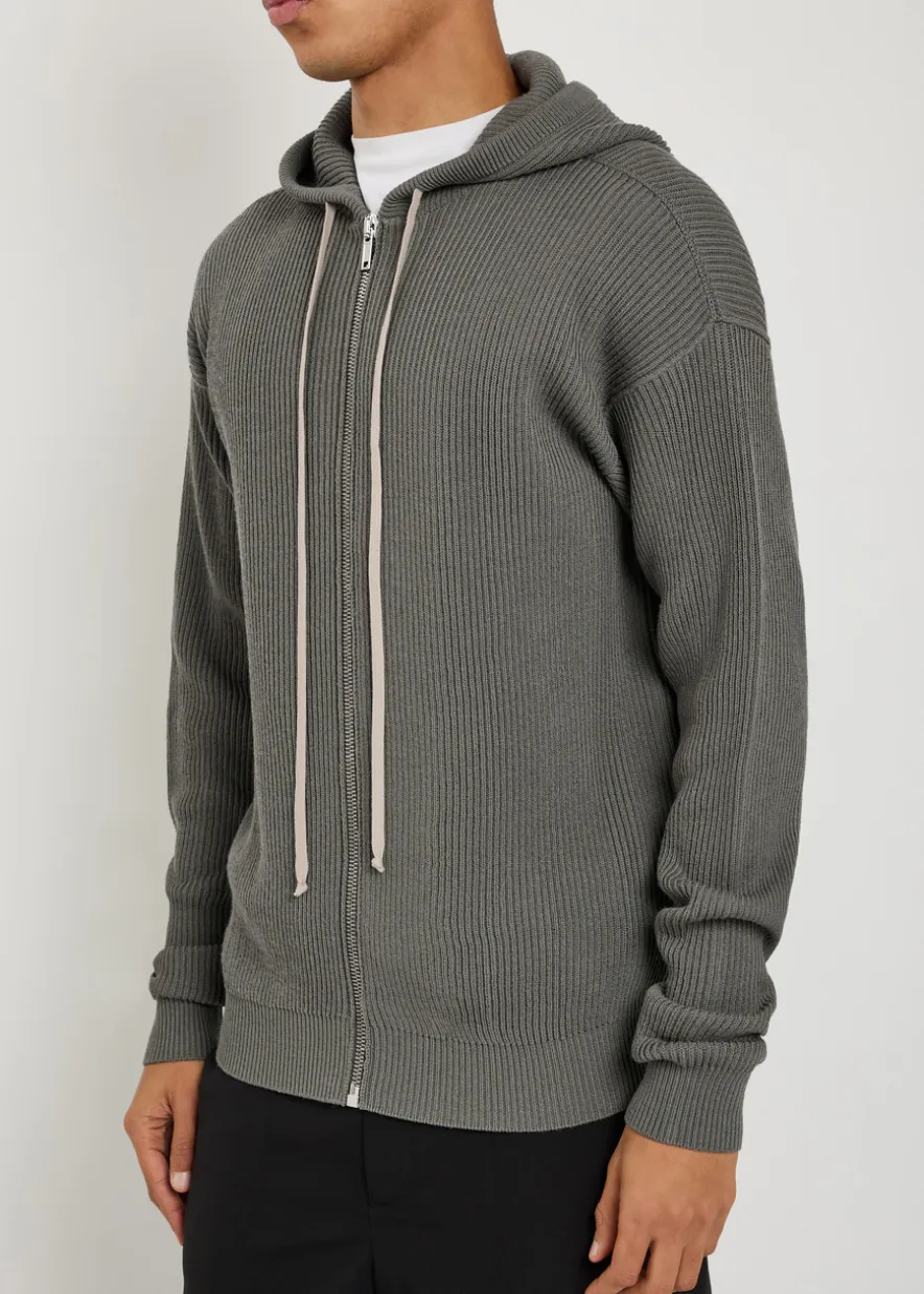 Hooded wool jumper
