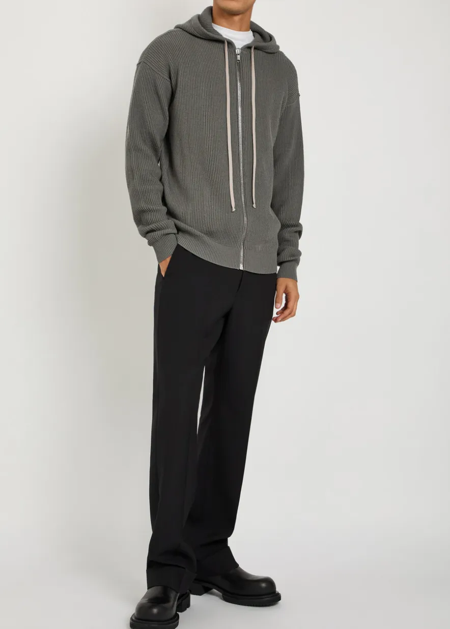 Hooded wool jumper