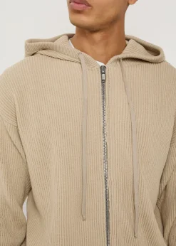 Hooded wool jumper