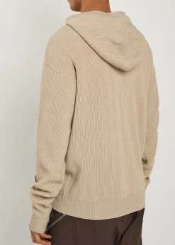 Hooded wool jumper