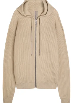Hooded wool jumper