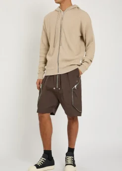 Hooded wool jumper
