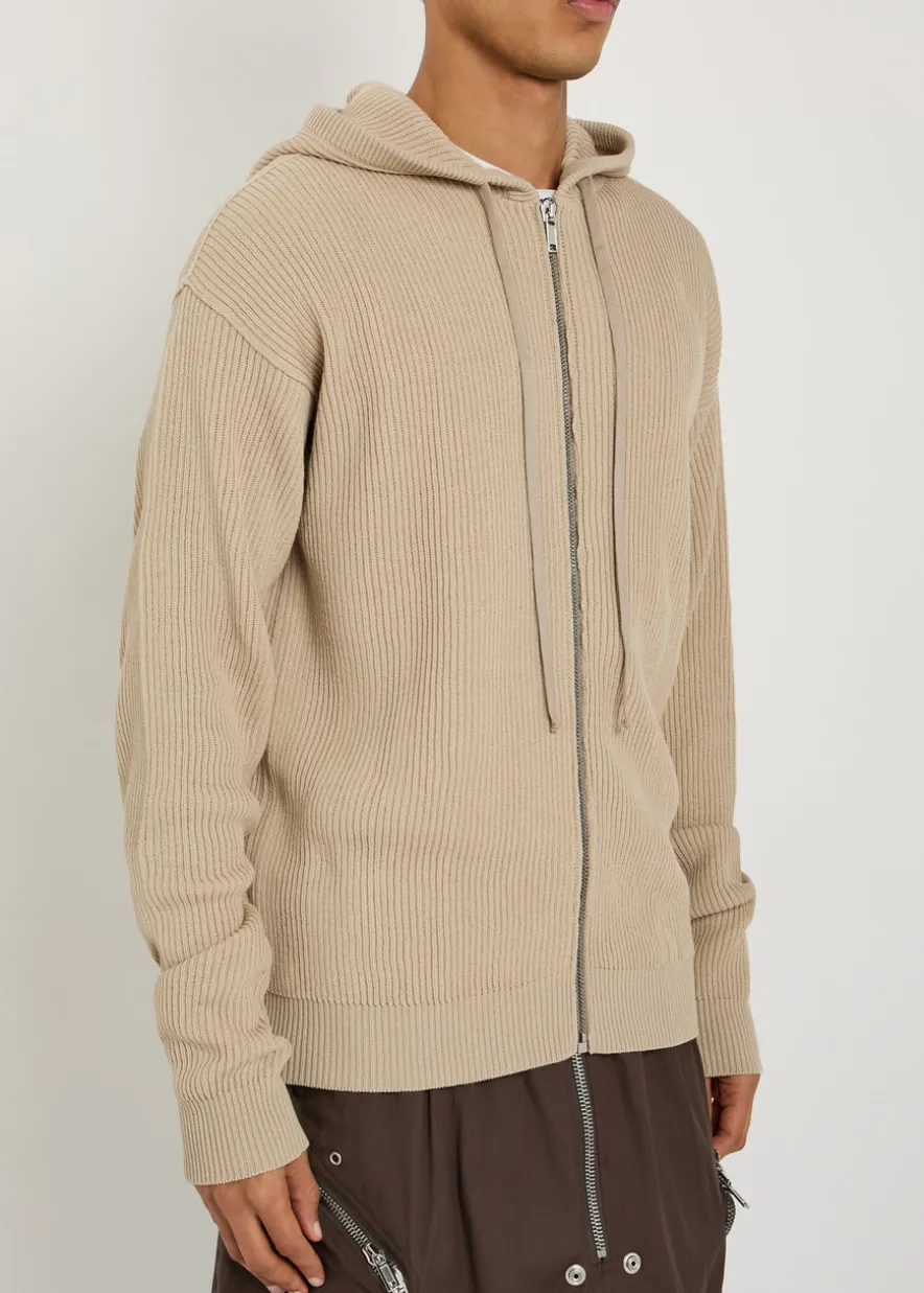 Hooded wool jumper