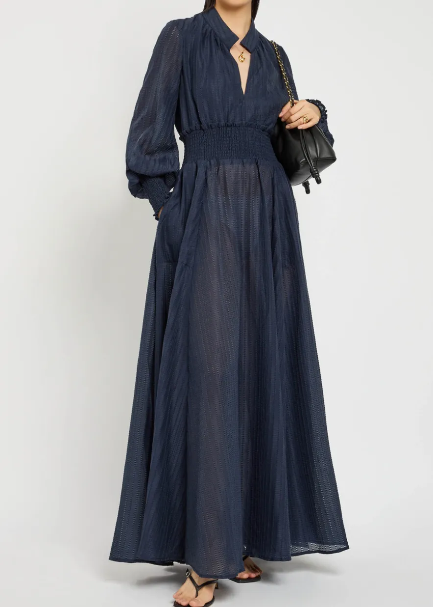 Horizon embroidered maxi dress