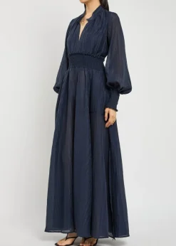 Horizon embroidered maxi dress