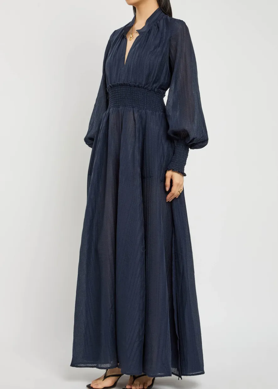 Horizon embroidered maxi dress
