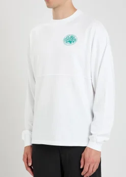 Horizon printed long-sleeve cotton T-shirt