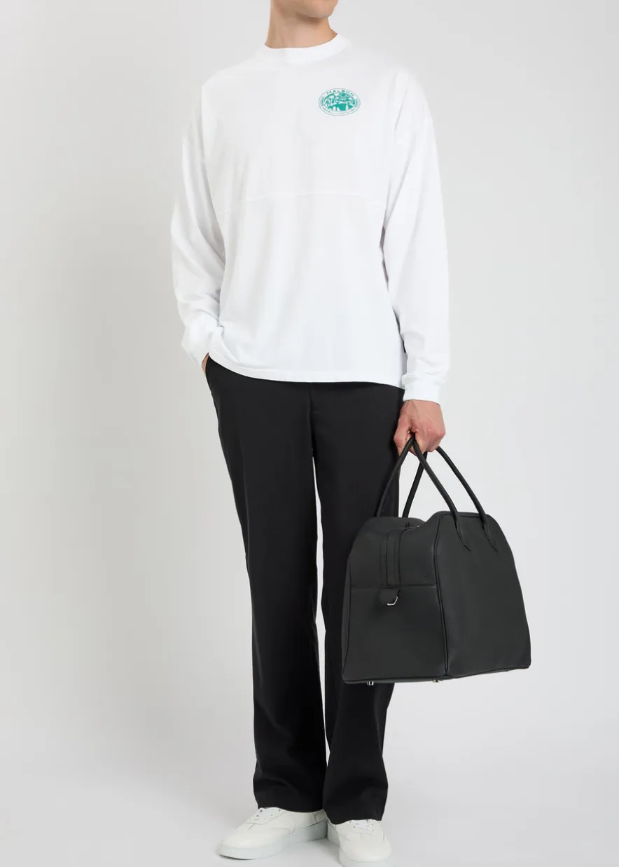 Horizon printed long-sleeve cotton T-shirt
