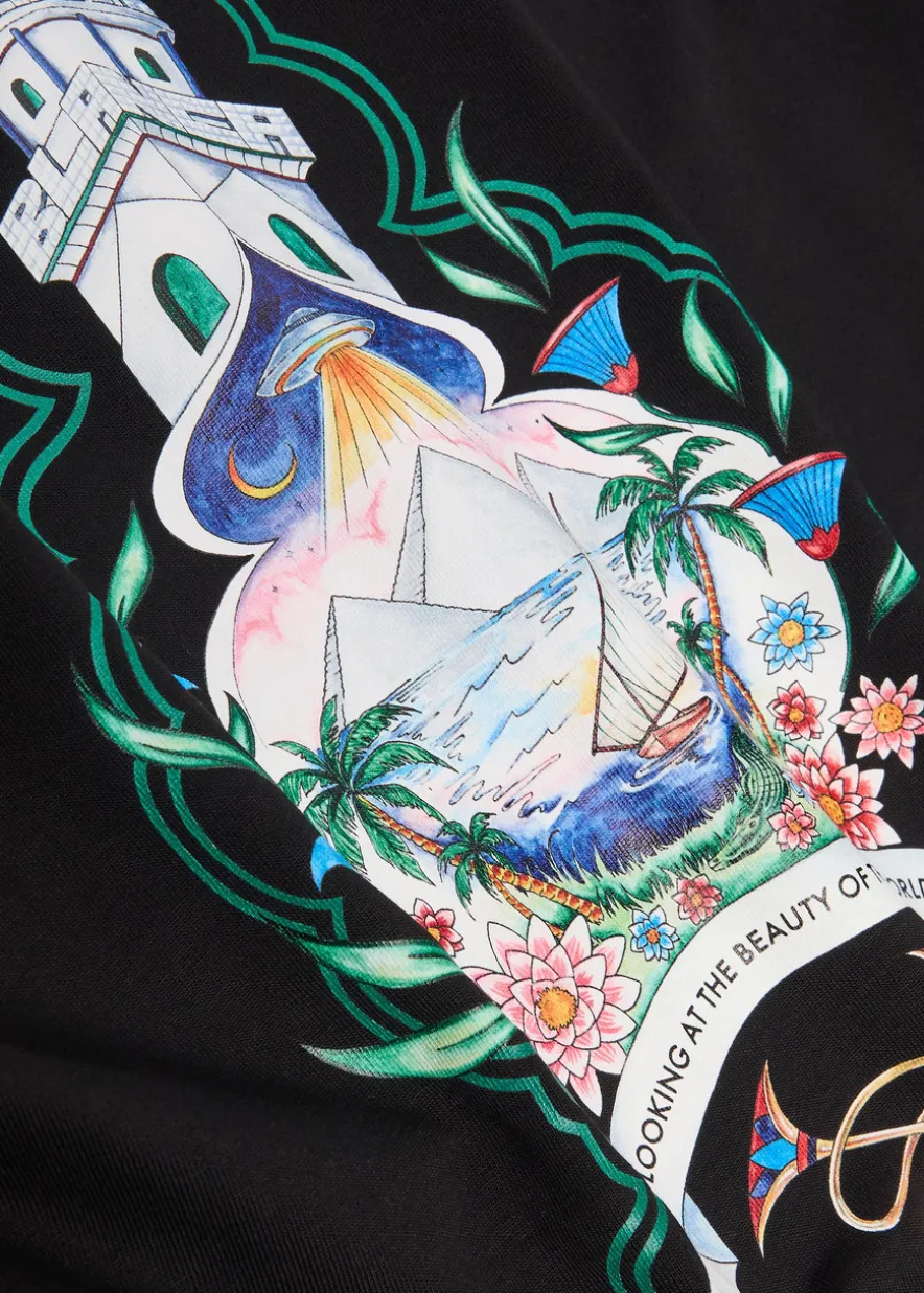 Hotel printed cotton T-shirt