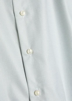 Houndstooth cotton-twill shirt