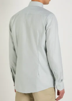Houndstooth cotton-twill shirt
