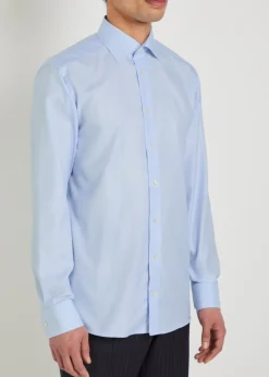 Houndstooth cotton-twill shirt