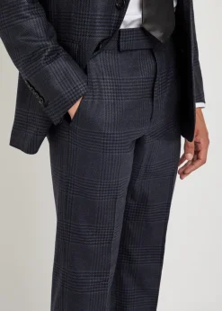 Houndstooth wool trousers