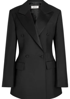 Hourglass wool and mohair-blend blazer
