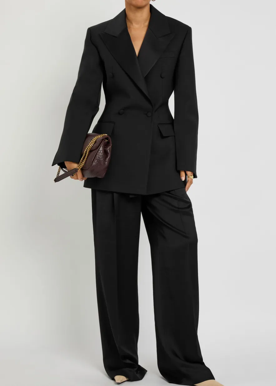 Hourglass wool and mohair-blend blazer