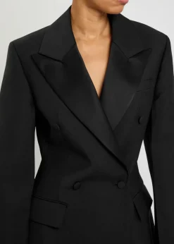Hourglass wool and mohair-blend blazer