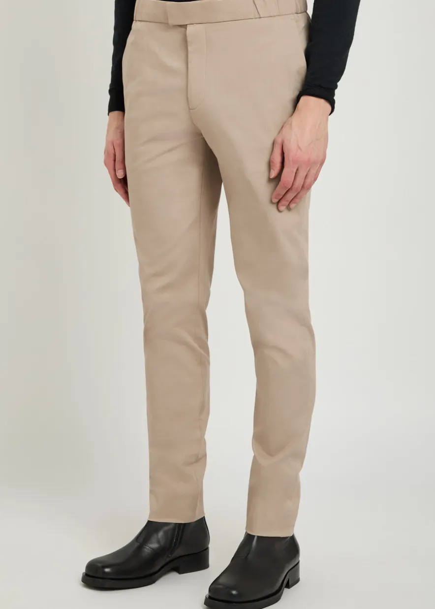 24 Hour slim-leg cotton-blend trousers