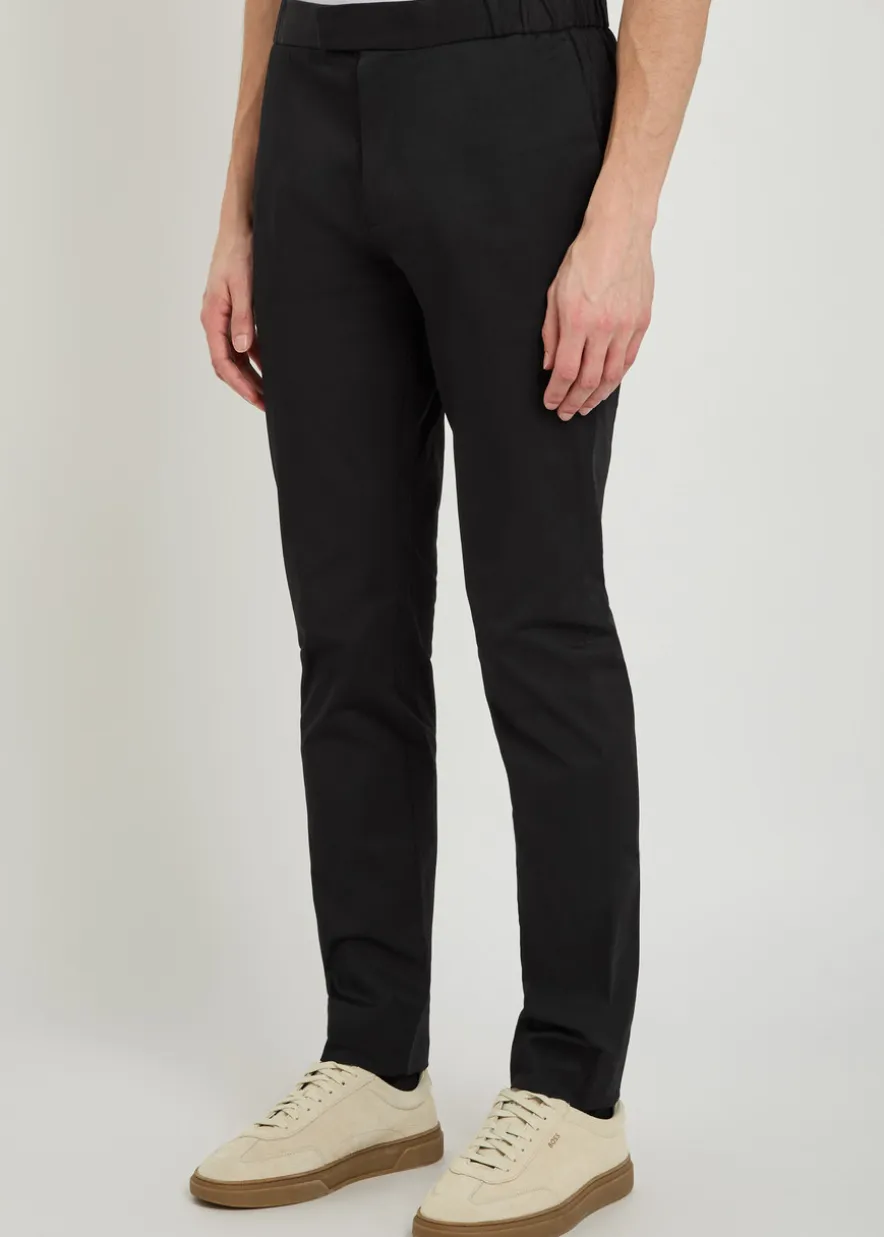 24 Hour slim-leg cotton-blend trousers