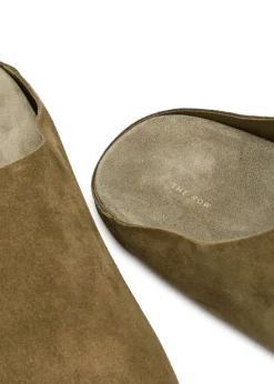 Hudson suede sliders
