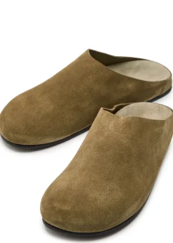 Hudson suede sliders