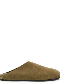 Hudson suede sliders