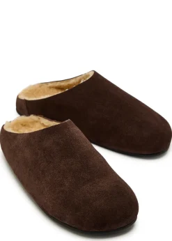 Hudson suede sliders