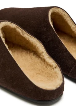 Hudson suede sliders
