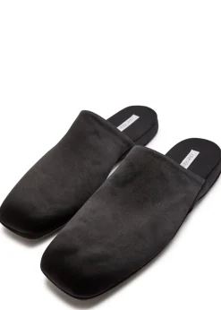 Hugh satin slippers