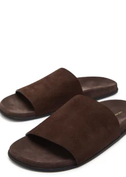 Hugh suede sliders