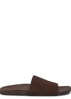 Hugh suede sliders