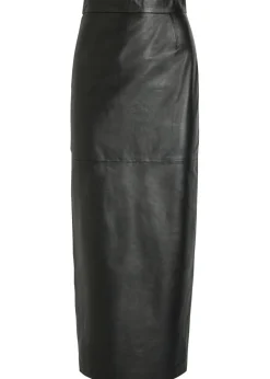 Huguette leather maxi skirt