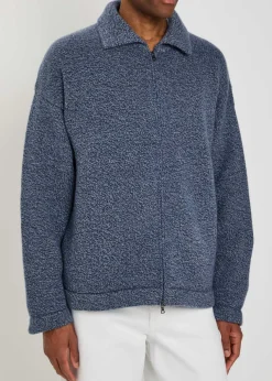 Hunter zip-through cashmere jacket