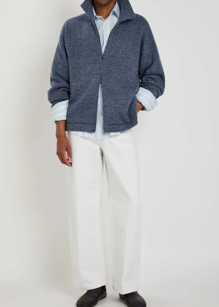 Hunter zip-through cashmere jacket