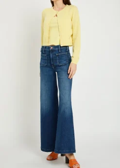 Hustler Roller Skimp patch pockets wide-leg stretch-denim jeans