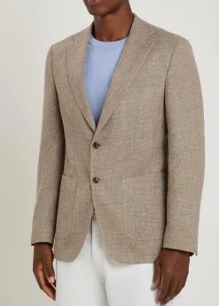 Hutson wool and linen-blend blazer