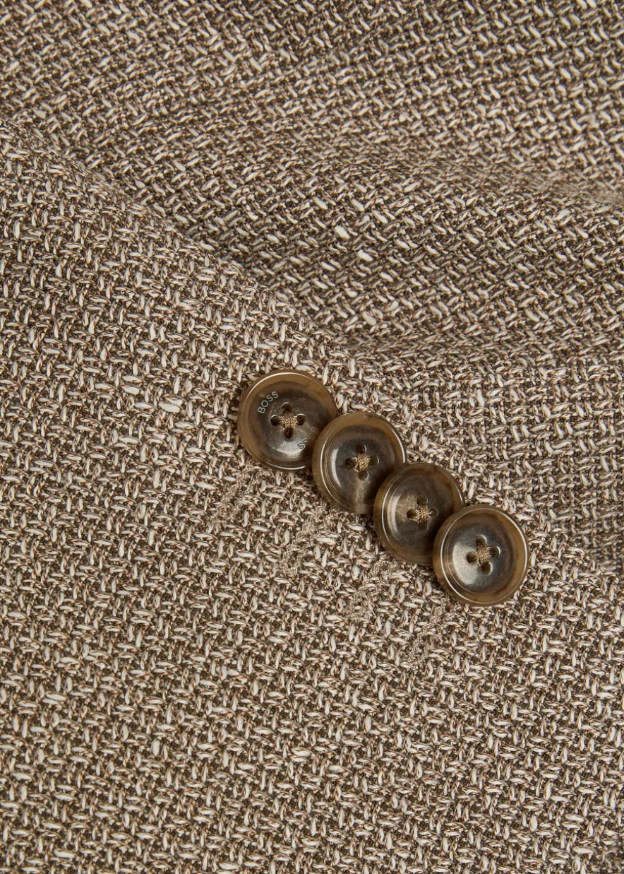 Hutson wool and linen-blend blazer