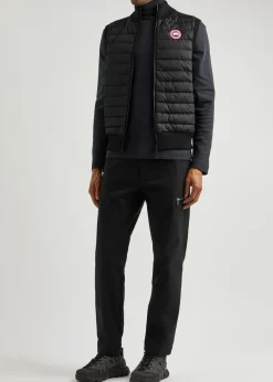 Hybridge Knit quilted shell gilet
