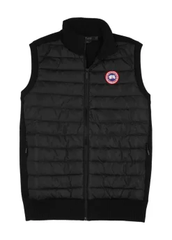 Hybridge Knit quilted shell gilet
